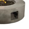 Reinforced - Outdoor Fire Pit Table Durable Construction - Gray - Image 6
