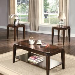 Docila - 3 Piece Pack Coffee With End Table (Set of 3) - Walnut