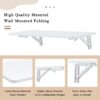 Laundry Room Folding Table Wall Mounted Folding Table For Small Spaces, Fold Down Desk, Workbench, Addition To Garage & Shed - White - Image 7