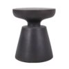 Outdoor Lightweight Concrete End Table With Half Sphere Top - Copper - Image 5