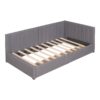 Twin Size Upholstered Daybed With 2 Storage Drawers, Sofa Bed Frame No Box Spring Needed - Gray - Image 5
