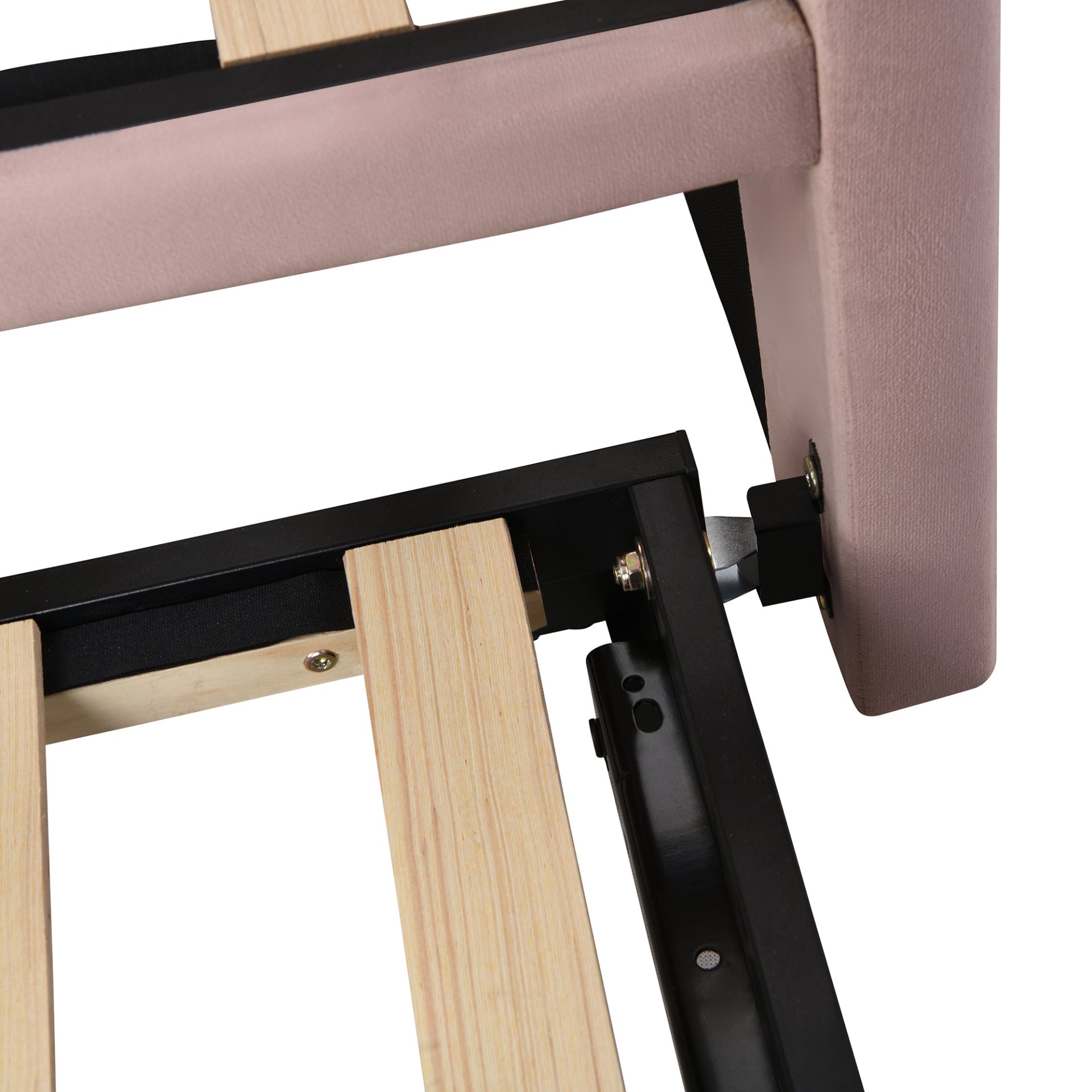 Twin Size Upholstered Daybed With Pop Up Trundle - Pink - Image 12