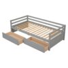 Daybed With 2 Storage Drawers - Gray - Image 6