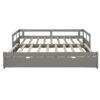 Extending Daybed With Trundle, Daybed With Trundle - Gray - Image 3