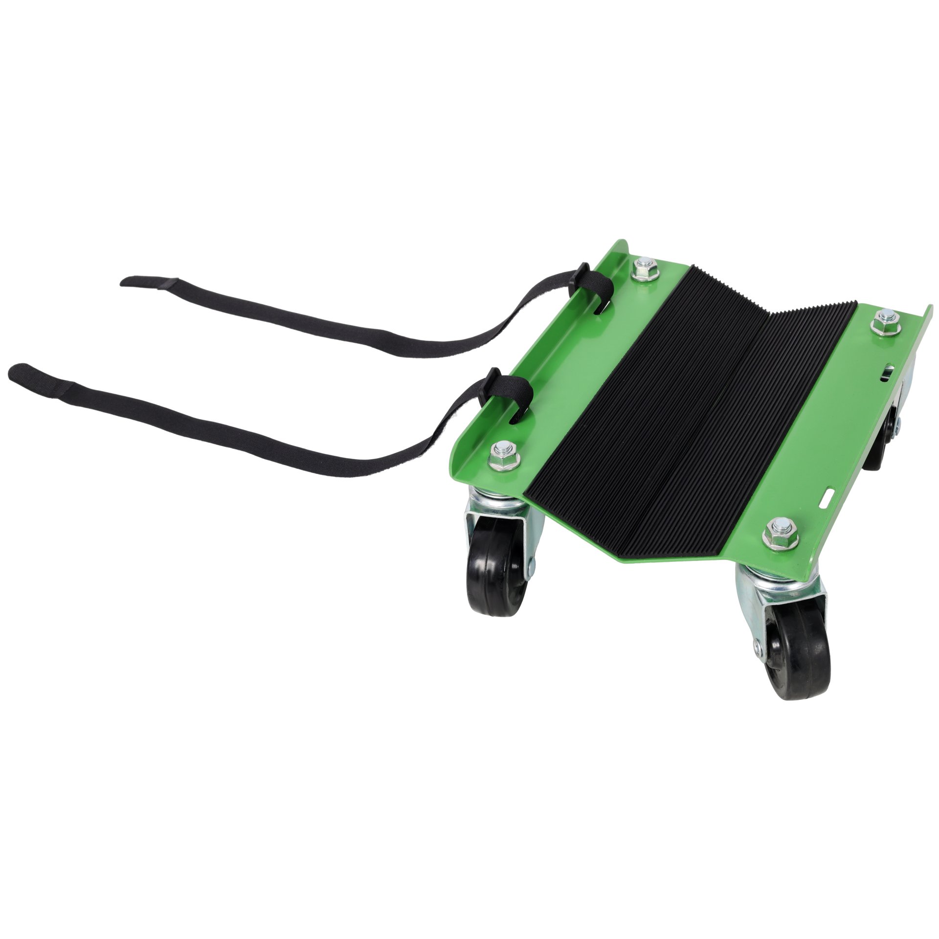 Heavy Duty Snowmobile Dolly V Slide With 2.5" Swivel Casters And Rubber Pad For Skis - Green - Image 10