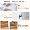 Modern Minimalist Rattan Shoe Cabinet, Elegant Storage Solution - White - Image 8