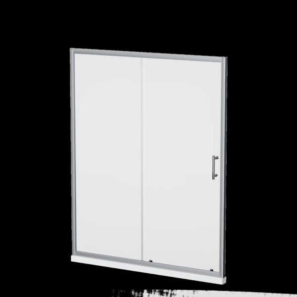 Sliding Shower Door With And Handle - Chrome