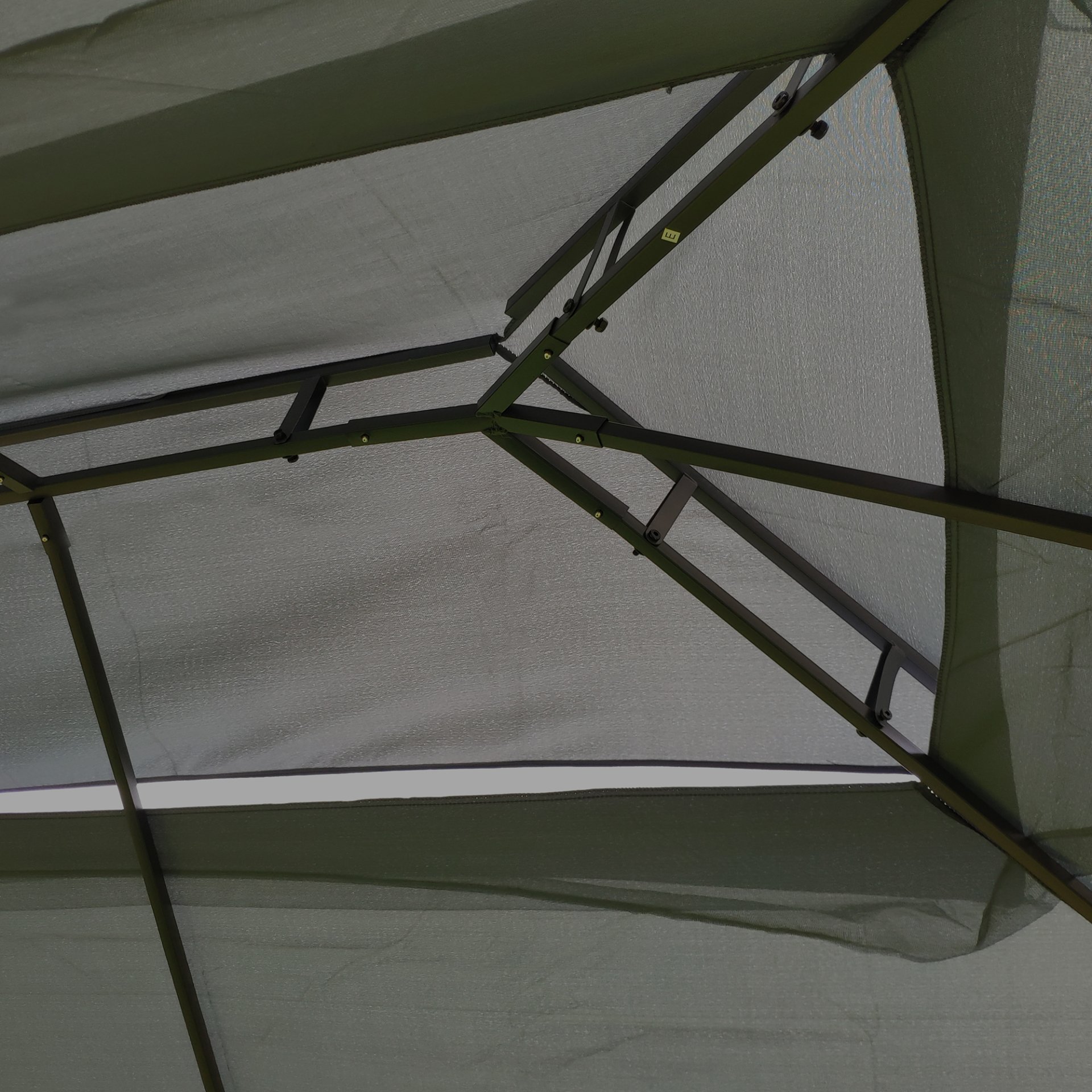 13 0 Outdoor Patio Gazebo Canopy Tent With Ventilated Double Roof And Mosquito Net (Detachable Mesh Screen On All Sides) Suitable For Lawn Garden Backyard And Deck Top - Gray - Image 10