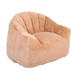 Beanbag Chair, Sofa Chair With Armrests Stuffed High Density Foam, Lazy Sofa Comfy Chairs Beanbag Chair For Adults In Living Room, Bedroom Reading - Brown