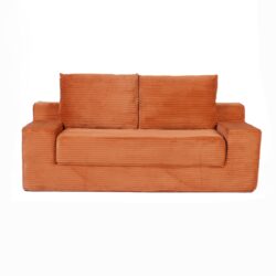 Loveseat Sofa, Comfortable Deep Seat Sofa Bed, Small Couch For Living Room - Orange