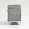 Modular Sectional Sofa Armless Seat Module, Corduroy Sectional Couch, Single Couch Modular Armless Accent Chair With Back Cushion - Gray - Image 7