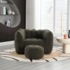 Soft Bean Bag Chair With High Resilient Foam (Chips) - Olive Green - Image 2