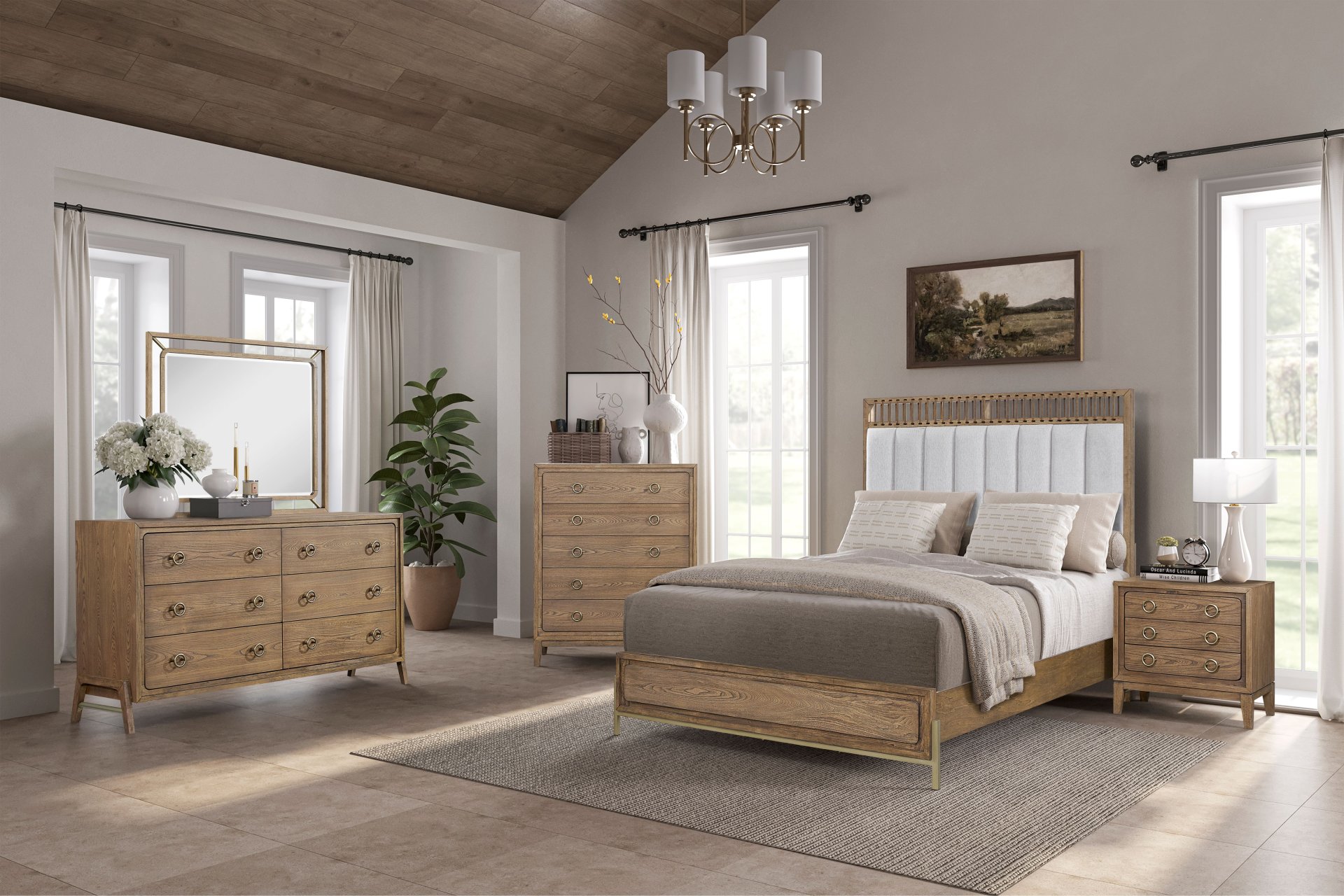 5 Drawer Dresser - Latte - Image 2