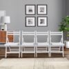 Folding Special Event Chairs, Foldable Style (Set of 4) - White - Image 2