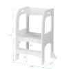 Child Standing Tower, Step Stool For Kids, Toddler Step Stool For Kitchen Counter - White - Image 9