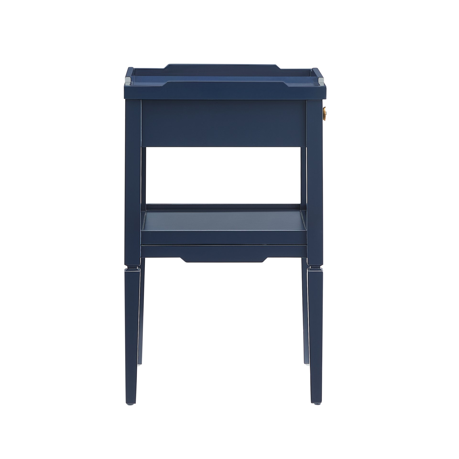 Foley - 1 Drawer Nightstand With Pull - Dark Blue - Image 4