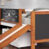Aurea - Twin Loft Bed With Slide Slats Ststem Included - Cherry Oak / White - Image 3