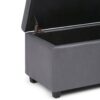 Cosmopolitan - Storage Ottoman - Stone Gray - Image 6