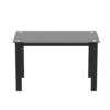 Modern 7 Piece Dining Table Set With Glass Top And Chairs - Black - Image 5