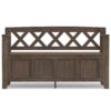 Amherst - Entryway Storage Bench - Farmhouse Brown - Image 8