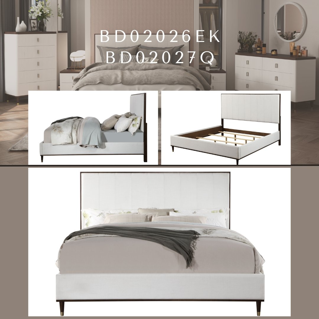 Carena - Eastern King Bed - Light Gray - Image 4