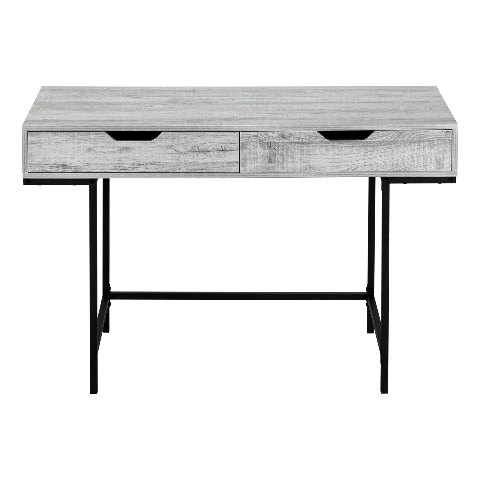 Computer Desk For Home Office, Laptop, 2 Storage Drawers, Contemporary And Modern - Gray - Image 5
