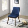 Clove - Dining Chair (Set of 2) - Brown / Navy Blue - Image 4