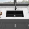 Kitchen Sink 30" X 19" Granite Composite Workstation Undermount Kitchen Sink - Black - Image 6
