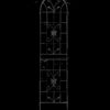 2 Pack Garden Metal Trellis Rustproof Trellis For Climbing Plants Outdoor Flower Support - Black - Image 11