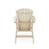 Adirondack Chair Sturdy HDPE Poly Lumber For Poolside, Patio, And Garden Relaxation - Beige - Image 4