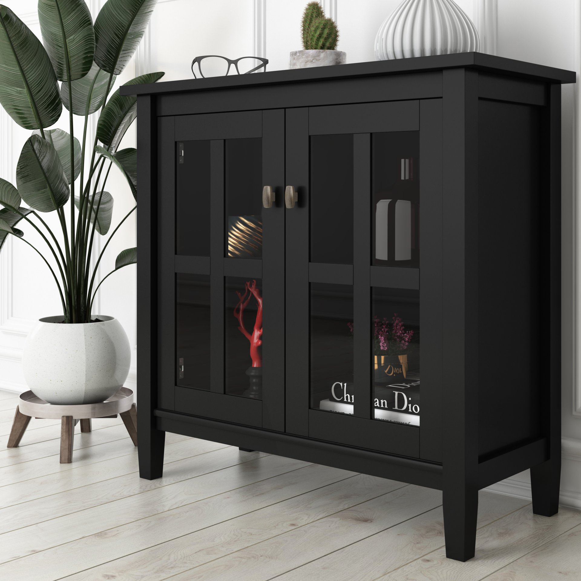 Warm Shaker - Low Storage Cabinet - Black - Image 7
