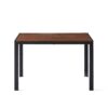 Creative Design Veneered MDF Wood Structure Rectangular Walnut Dining Table - Walnut - Image 2