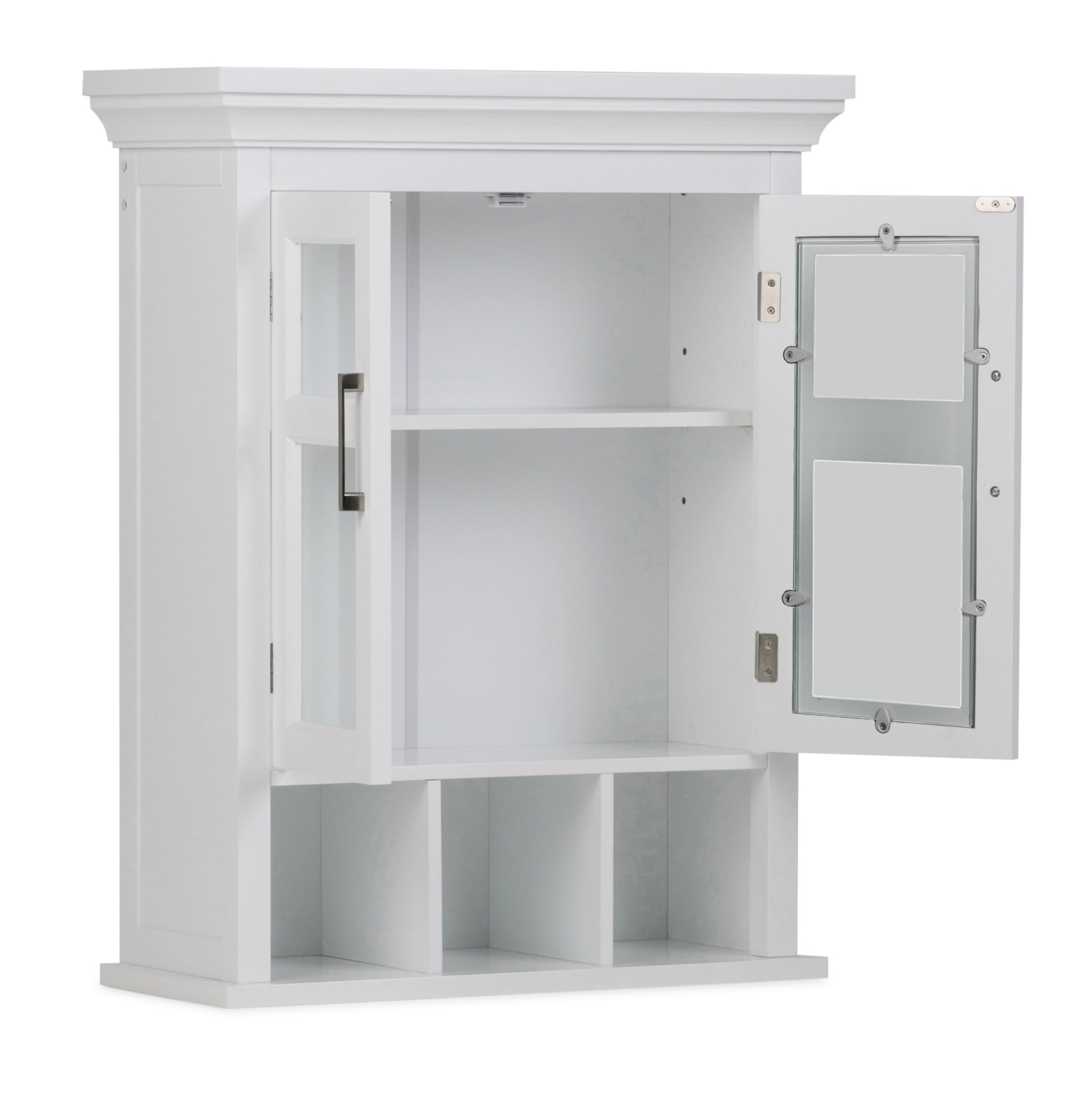 Avington - Two Door Wall Cabinet With Cubbies - Pure White - Image 6