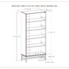 Banting - Mid Century Open Shelf Bookcase - Walnut Brown - Image 11