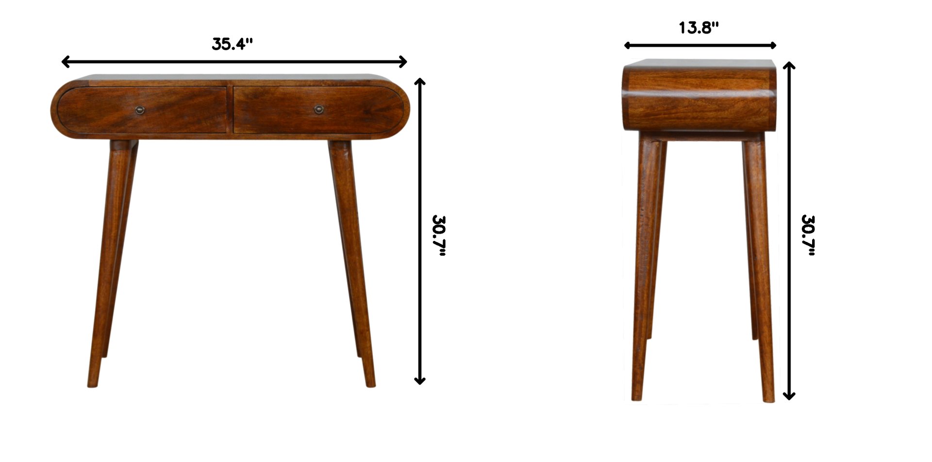 London - Console Table - Chestnut - Image 13