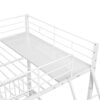 Full Over Twin & Twin Bunk Bed, Triple Bunk Bed With Drawers And Guardrails - White - Image 6