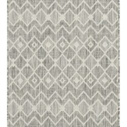 Sunshine - 2'7" X 7'3" Indoor, Outdoor, Polypropylene Area Rug - Silver