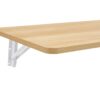 Laundry Room Folding Table Wall Mounted, Folding Table For Small Spaces, Fold Down Desk, Workbench, Addition To Garage & Shed - Burly Wood - Image 15