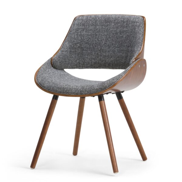 Malden - Bentwood Dining Chair With Wood Back - Gray