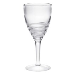 Swirl Bpa Free Acrylic Wine Glass (Set of 4) Unbreakable 12Oz Red & White Wine Glasses - Clear