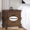 Adams - Antique Nightstand - Oak - Image 4