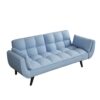 Sofa Soft Two Armrests Throw Pillow Pillow Comfortable Fit Apartment Bedroom Small Space - Antique Navy Blue - Image 10