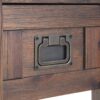Monroe - Narrow Side Table - Distressed Charcoal Brown - Image 3