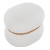Cinch - Contemporary Pouf Ottoman - Cream / Natural - Image 5