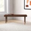 Mia - Mid-Century Modern Bench - Dark Brown - Image 14