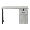 Computer Desk, For Laptop, Left, Right Set-Up, Storage Drawers, Work, Contemporary, Modern - Gray - Image 2