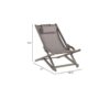 Arcadia - Outdoor Sling Chair With Pillow - Gray - Image 3