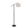 Casper - Contemporary Floor Lamp - Matte Black / Natural - Image 3