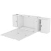 Full Size Murphy Bed With Shelves, Cabinets And USB Ports - White - Image 6