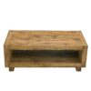 Modern Minimalist Rectangular Coffee Table Measuring Embodies The Simple Charm Of Mid Century Aesthetics, Adding A Touch Of Elegance To Your Living Room - Natural Wood - Image 9